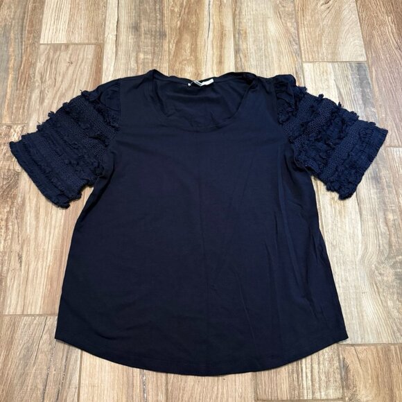 Chico's Modal Blend Puff Sleeve Top - Picture 1 of 2